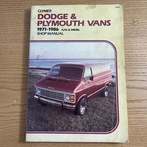 Clymer Dodge & Plymouth Vans 1971-1986 Gas & Diesel Engines Shop Repair Manual
